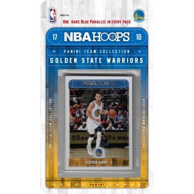 Golden State Warriors 2017 2018 Hoops Basketball Factory Sealed 10 Card NBA Licensed Team Set with Stephen Curry Kevin Durant Plus   